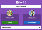 Capture d'écran d'une activité de challenge sur Kahoot