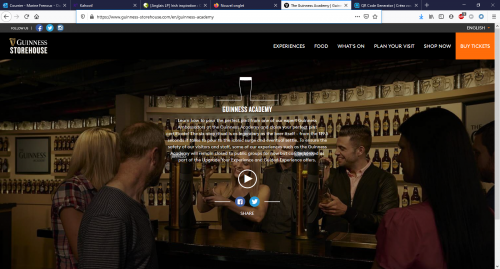 Capture d'écran -Guinness storehouse séquence : Irish inspiration-Ac Poitiers