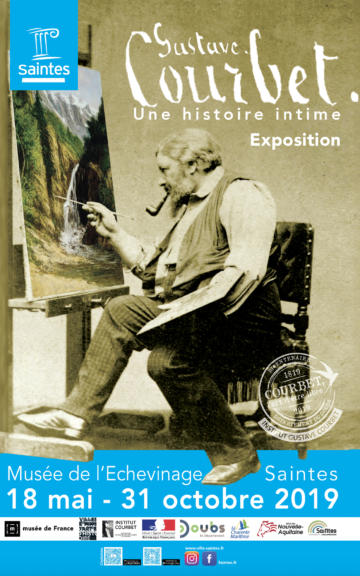 Affiche exposition Gustave Courbet une histoire intime.