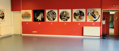 Exposition des réalisations plastiques des élèves à la galerie du Collège Didier Daurat, Saint Genis de Saintonge