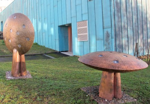 Sculpture champignons extérieur 