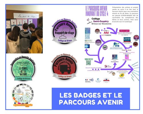 Les open badges au collège Antoine de Saint-Exupery à Brioux-sur-Boutonne