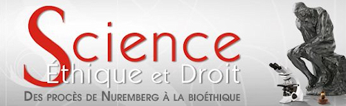 Affiche Conférence "Des procès de Nuremberg à la bioéthique"