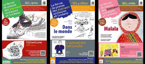 Revue de presse 2015 des journaux scolaires et lycéens en 3 volumes