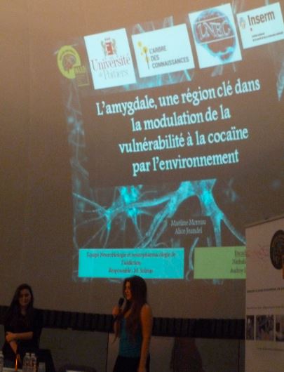 Maëlene MOREAU et Alice JEANDEL : « L'amygdale, une région clé dans la modulation de la vulnérabilité à la cocaïne par l'environnement »