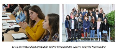 Des lycéens qui ont participé au prix Renaudot