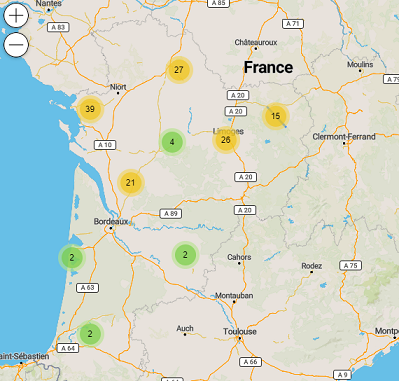 Visuel des projets en Nouvelle Aquitaine