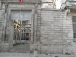Entrée du musée des Beaux-Arts, rue Gargoulleau - La Rochelle