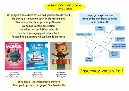 Plaquette "Mon premier ciné" Plaquette "Mon premier ciné"