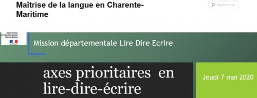 Bandeau blog maîtrise de la langue en Charente-Maritime