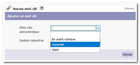 Choisir un mot-clé Choisir un mot-clé