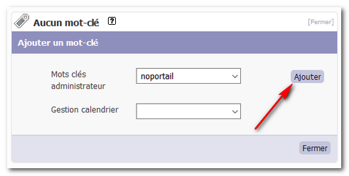 Ajouter un mot-clé sélectionné Ajouter un mot-clé sélectionné