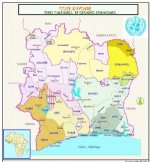 Extrait de la carte des ethnies de Côte d'Ivoire