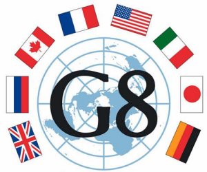 G8 et drapeaux