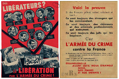 L'affiche de propagande contre le groupe de résistants Manouchian.