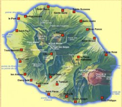 carte de la Réunion (reunionweb.org)