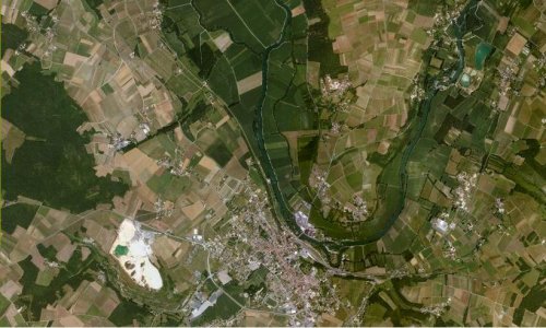 photo aérienne Edugeo sur Chateauneuf sur Charente