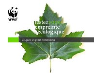 Accueil du WWF sur l'empreinte écologique