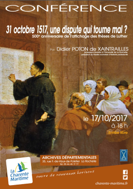 affiche conférence 31 octobre 1517