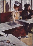 Dans un café ou l'absinthe de Degas