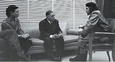 Simone de Beauvoir et Jean-Paul Sartre avec Ernesto Che Guevara 