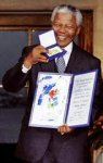 Nelson Mandela prix Nobel de la paix en 1993