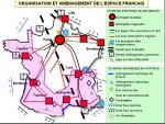 Carte organisation et aménagement de l'espace français