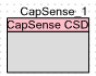 Image du composant CAPSENSE dans le TOPDesign de PSOC CREATOR
