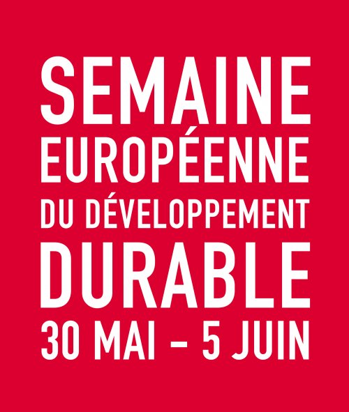 L'affiche de la Semaine Européenne de Développment Durable