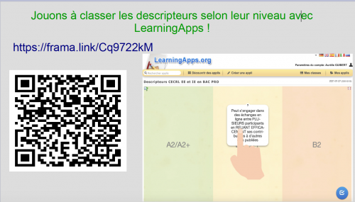 Capture d'écran- Atelier LearningApps