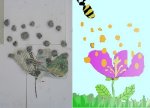 Fleur en papier (en relief)/ transformation virtuelle- 6ème