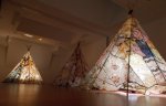 "Campement", une installation de l'artiste Martine Hoyas 