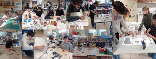 Atelier de remédiation par les Arts, Collège Léopold Dussaigne, Jonzac - Atelier