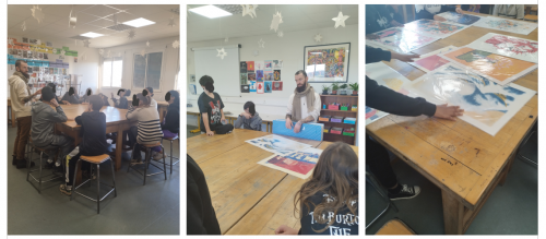 Intervention en classe de Nicolas des Mains Sales