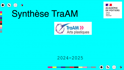 Visuel Synthèse TraAM arts plastiques 2024-25