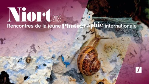 Affiche pour les Rencontres de la jeune Photographie à Niort du 25 mars au 27 mai 2023
