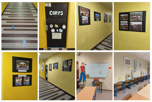 Exposition réalisée par les élèves de 5CHAAP sur le corps en mouvement 1