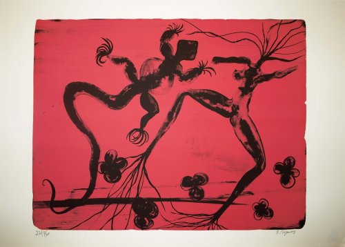 Barthélémy TOGUO, Metamorphosis at Dawn, 2009, lithographie
