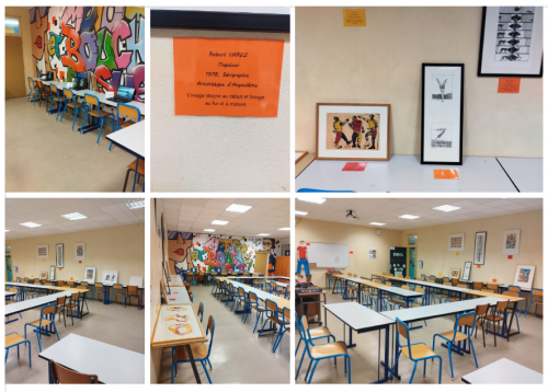Exposition réalisée par les élèves de 5CHAAP sur le corps en mouvement 2
