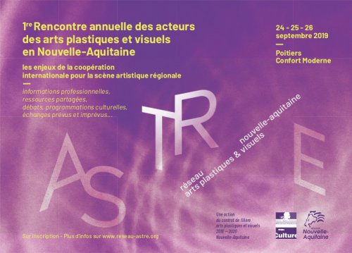 Visuel 1re rencontre annuelle des acteurs des arts plastiques et visuels de Nouvelle-Aquitaine