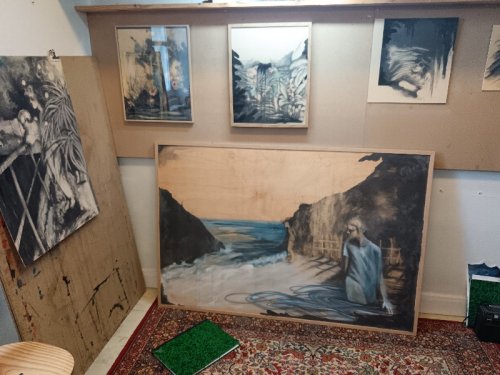 dans l'atelier de Virginie Rouvière