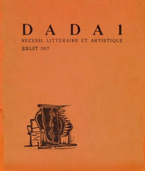 Couverture revue Dada 1. Juillet 1917