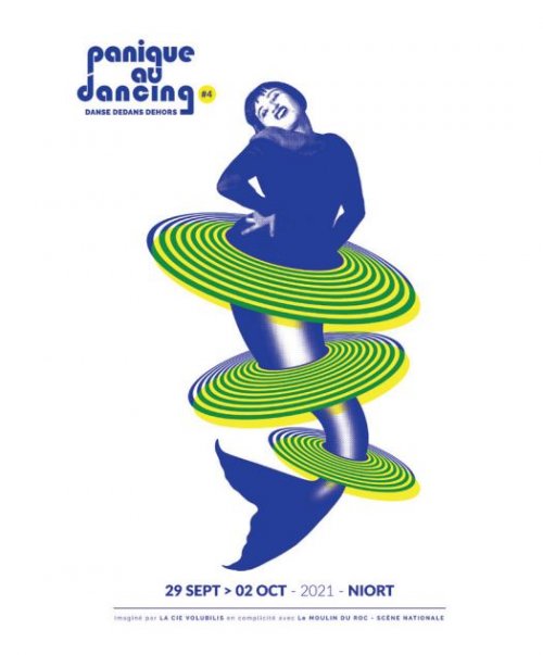Affiche pour le festival Panique au dancing à Niort du 29 septembre au 2 octobre 2021