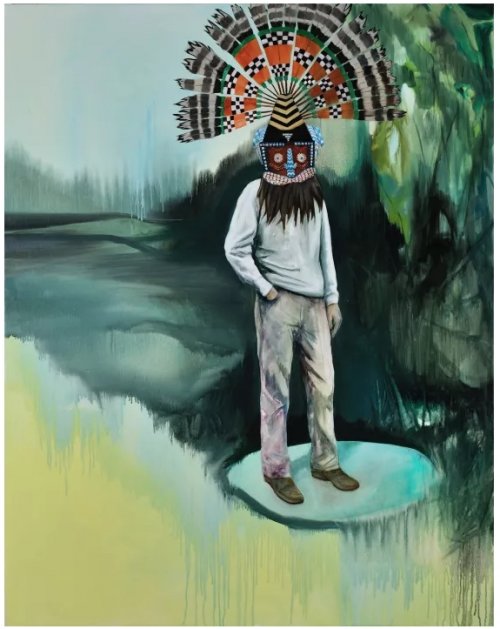 Romain BERNINI, Bientôt un pouvoir, 2013, Peinture à l'huile, 146 x 114 cm
