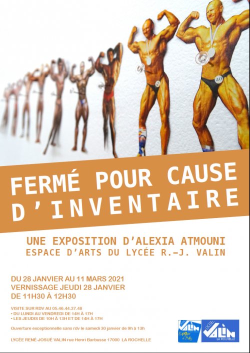 Affiche de l'exposition d'Alexia Atmouni, Fermé pour cause d'inventaire