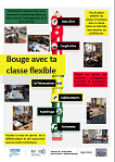Affiche de "Bouge avec ta classe flexible" Ecole Paul Cézanne CIVAUX