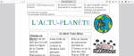 L'Actu -Planète de l'école des Adjots 