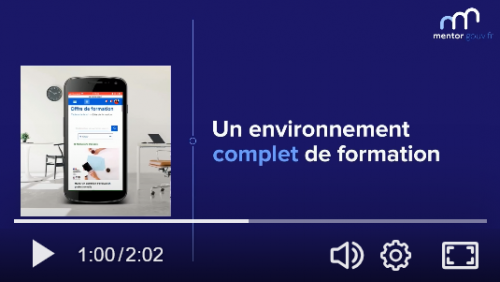 Extrait de la vidéo de présentation de Mentor Extrait de la vidéo de présentation de Mentor