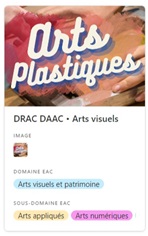 Carte Appel à projet DRAC.DAAC Arts Plastiques