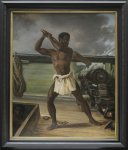 Edouard-Antoine Renard, "Rébellion d'un esclave sur un navire négrier" (1839) - MNM